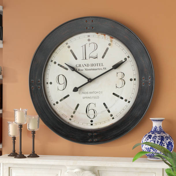 Whitehall Products Pineapple Indoor/Outdoor Wall Clock and Thermometer